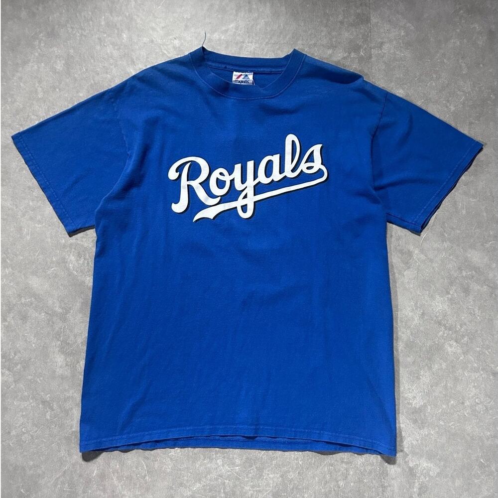90s Vintage Kansas City Royals Dee Brown Blue T Shirt -L